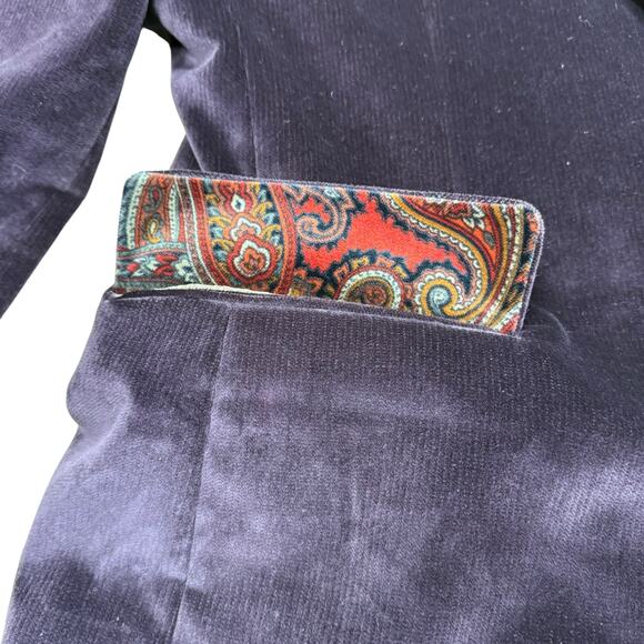 Hugo Boss Maselli Velvet Plum Purple Blazer Sportscoat 42L - Picture 10 of 11